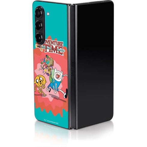 Adult Swim Adventure Time Jake and Finn Galaxy Z Fold5 5G Skin